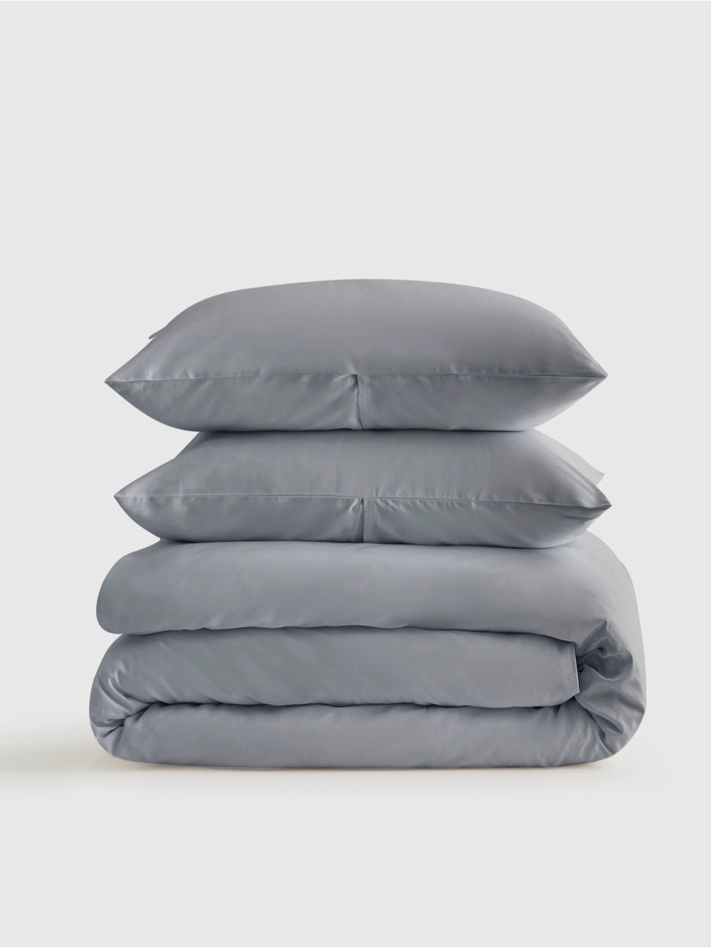 Quince European Linen Duvet Cover Set, King/Cal King in Mist